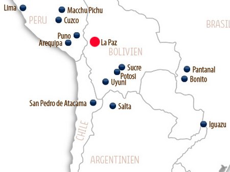 Karte La Paz 