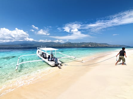 Strand auf den Gili Islands - Highlight in Indonesien