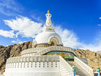 Shanti Stupa bei Leh - Indien - Sprachcaffe Reisen