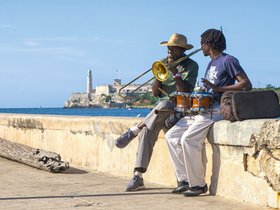 Straßenmusiker am Malecon