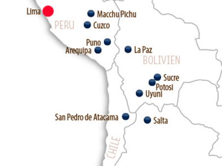 Karte Lima