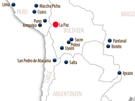Karte La Paz 